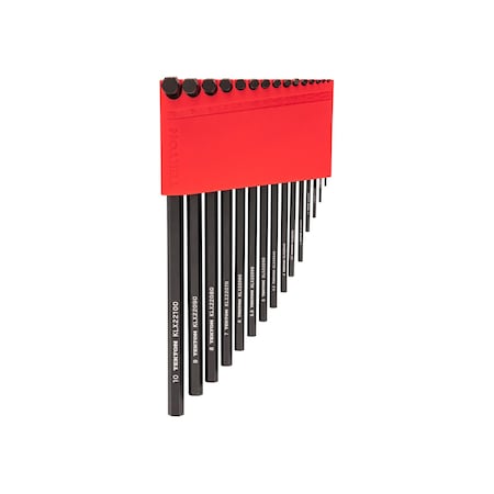 Tekton Flat End Hex L-Key Set with Holder, 15-Piece 1.3-10 mm KLX91205